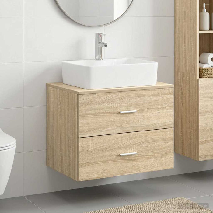 Set de mobilier pentru baie Stejar Sonoma Lemn prelucrat WALTI