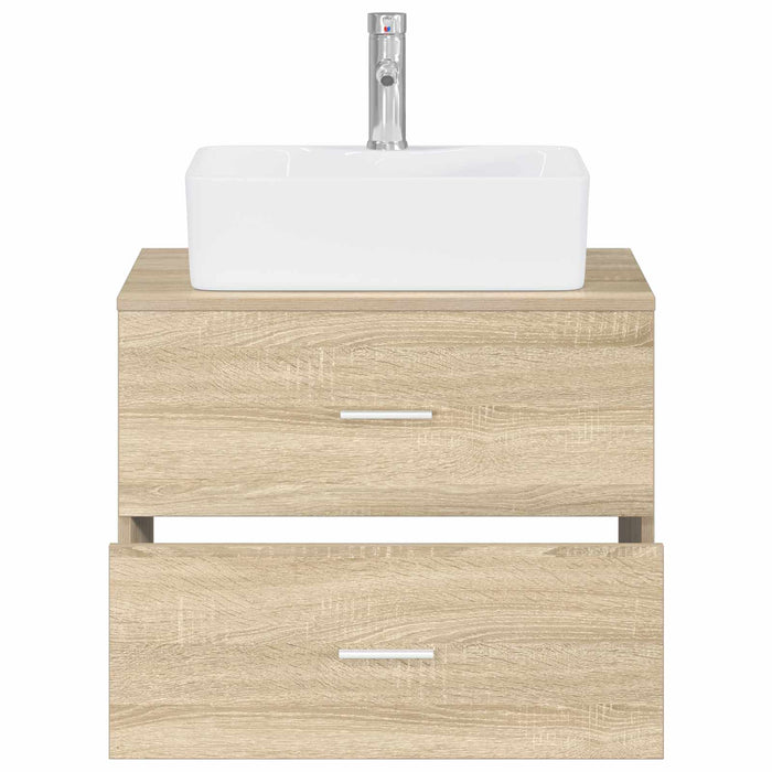 Set de mobilier pentru baie Stejar Sonoma Lemn prelucrat WALTI
