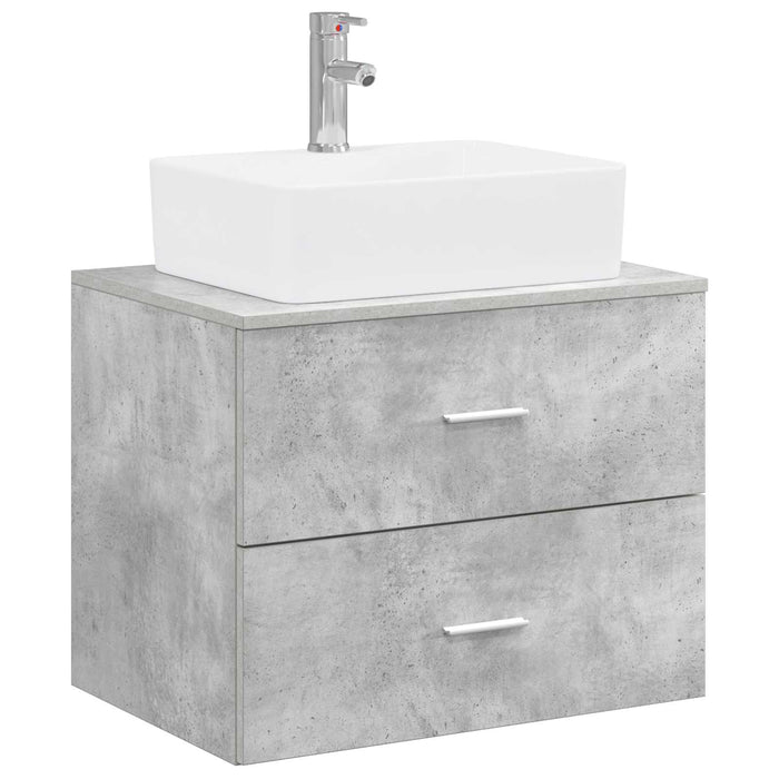 Set de mobilier pentru baie Gri Beton Lemn prelucrat WALTI