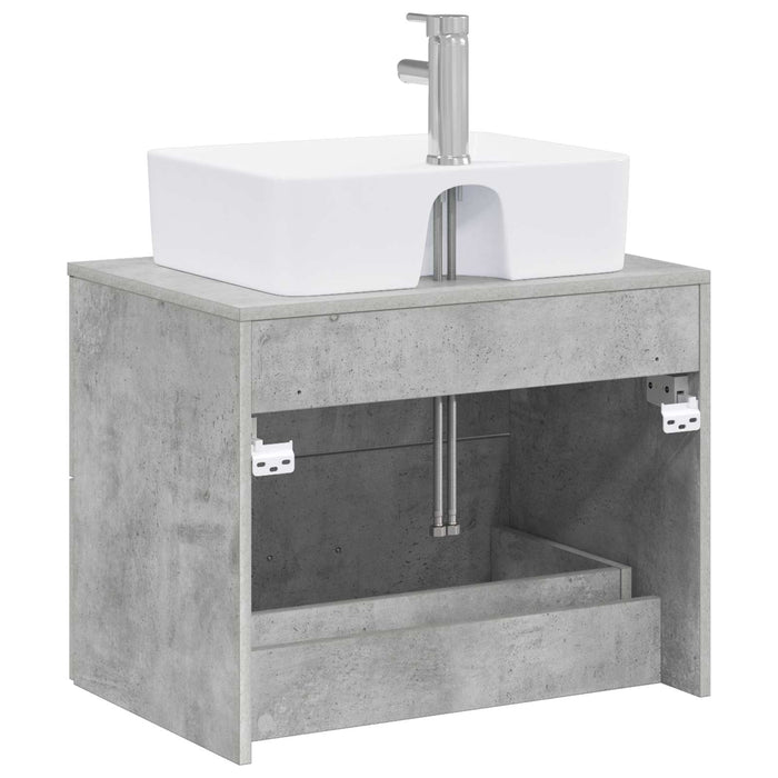 Set de mobilier pentru baie Gri Beton Lemn prelucrat WALTI