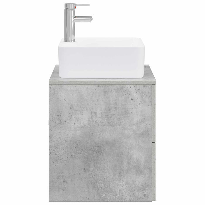 Set de mobilier pentru baie Gri Beton Lemn prelucrat WALTI