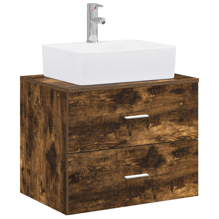 Set de mobilier pentru baie Stejar fumuriu Lemn prelucrat WALTI