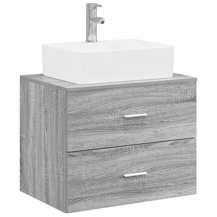 Set de mobilier pentru baie Sonoma gri Lemn prelucrat WALTI