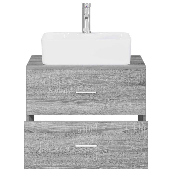 Set de mobilier pentru baie Sonoma gri Lemn prelucrat WALTI