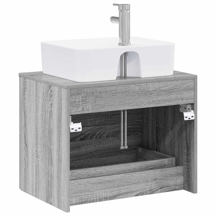 Set de mobilier pentru baie Sonoma gri Lemn prelucrat WALTI