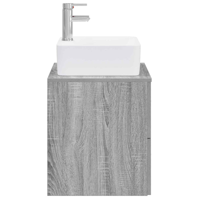 Set de mobilier pentru baie Sonoma gri Lemn prelucrat WALTI