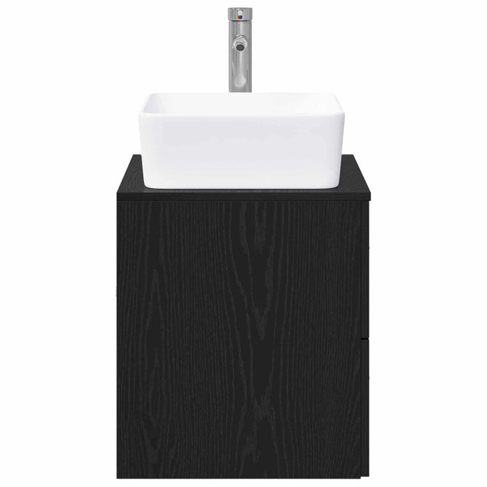 Set de mobilier pentru baie Stejar Negru Lemn prelucrat WALTI