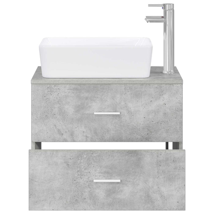 Set de mobilier pentru baie Gri Beton Lemn prelucrat WALTI