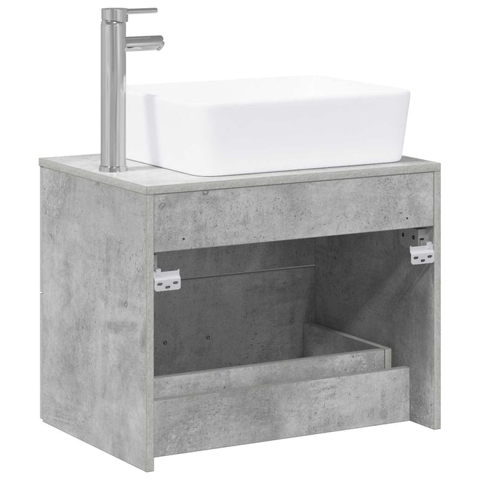Set de mobilier pentru baie Gri Beton Lemn prelucrat WALTI