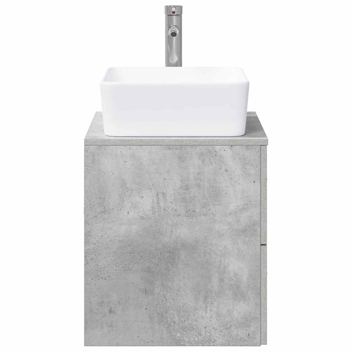 Set de mobilier pentru baie Gri Beton Lemn prelucrat WALTI