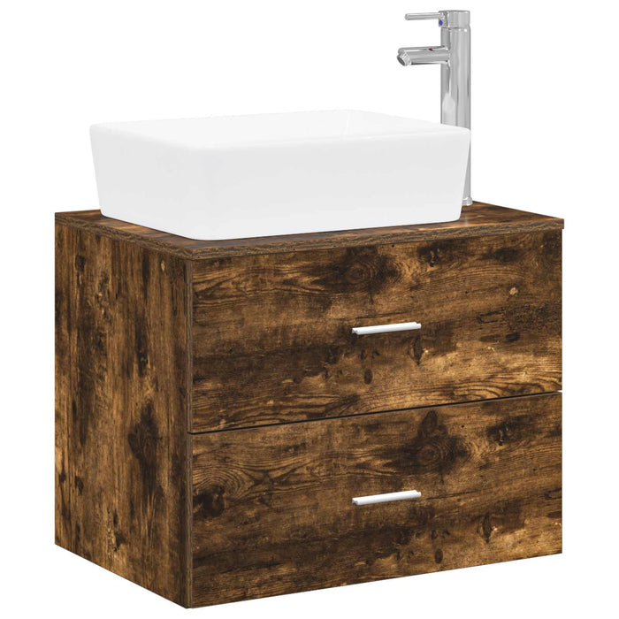 Set de mobilier pentru baie Stejar fumuriu Lemn prelucrat WALTI