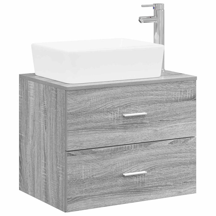 Set de mobilier pentru baie Sonoma gri Lemn prelucrat WALTI