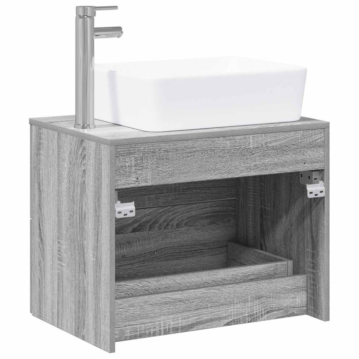 Set de mobilier pentru baie Sonoma gri Lemn prelucrat WALTI