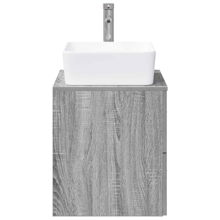 Set de mobilier pentru baie Sonoma gri Lemn prelucrat WALTI