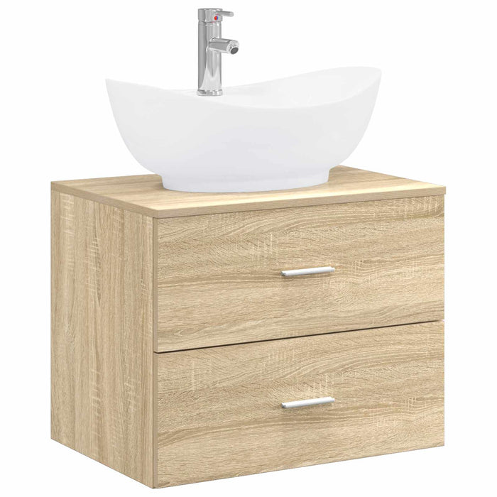 Set de mobilier pentru baie Stejar Sonoma Lemn prelucrat WALTI