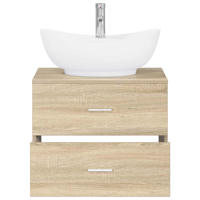 Set de mobilier pentru baie Stejar Sonoma Lemn prelucrat WALTI