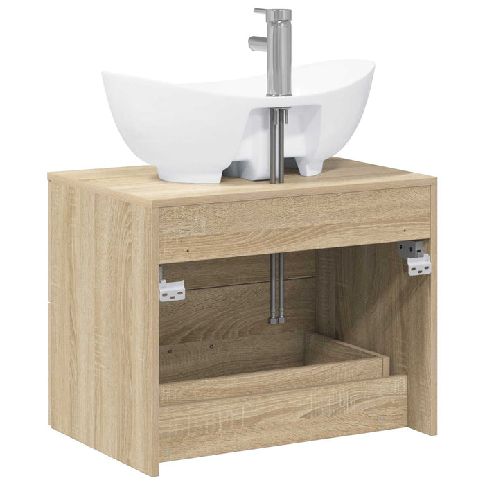 Set de mobilier pentru baie Stejar Sonoma Lemn prelucrat WALTI