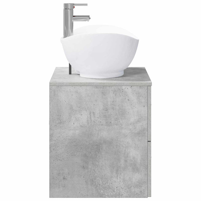 Set de mobilier pentru baie Gri Beton Lemn prelucrat WALTI