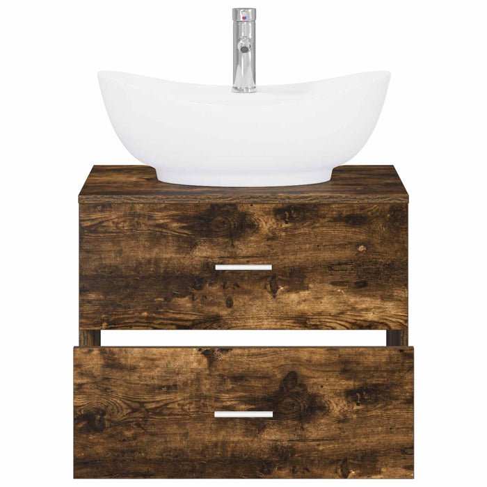 Set de mobilier pentru baie Stejar fumuriu Lemn prelucrat WALTI