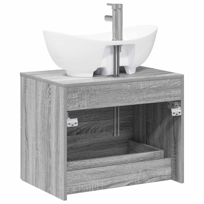 Set de mobilier pentru baie Sonoma gri Lemn prelucrat WALTI