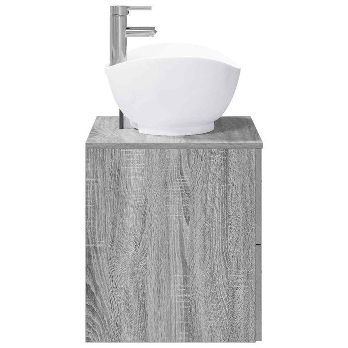 Set de mobilier pentru baie Sonoma gri Lemn prelucrat WALTI