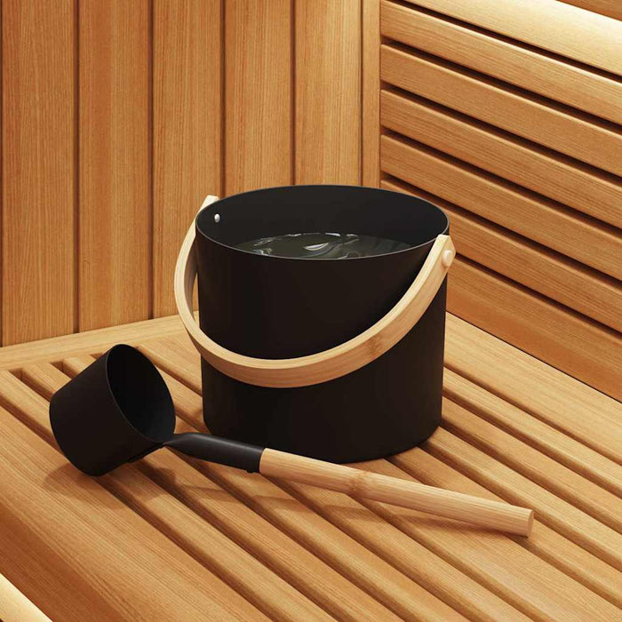 Set de accesorii pentru saună 2 pcs Negru - WALTI WALTI