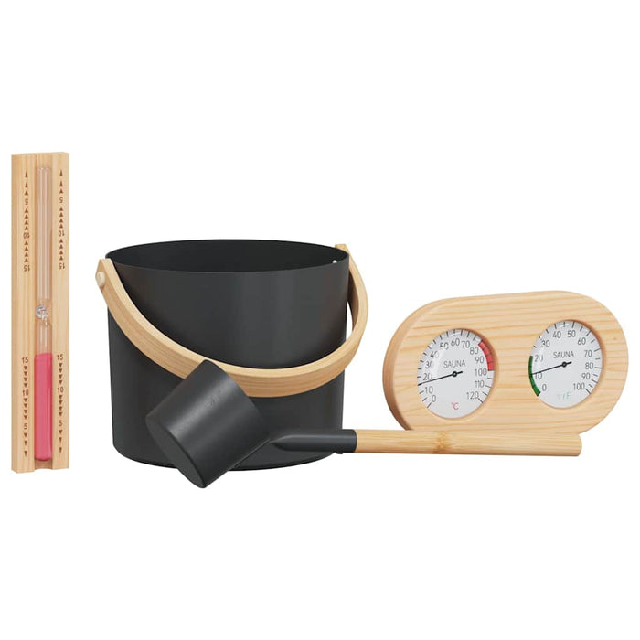 Set de accesorii pentru saună 4 pcs Negru - WALTI WALTI