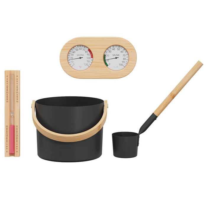Set de accesorii pentru saună 4 pcs Negru - WALTI WALTI