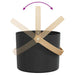 Set de accesorii pentru saună 4 pcs Negru - WALTI WALTI