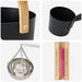 Set de accesorii pentru saună 5 pcs Negru - WALTI WALTI