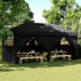 Cort pentru Petreceri Negru 292 x 580 x 315 cm Material Oxford - WALTI WALTI