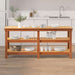 Banc de lucru cu raft Maroniu cerat 181.5 x 50 x 80 cm - WALTI WALTI