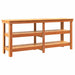 Banc de lucru cu raft Maroniu cerat 181.5 x 50 x 80 cm - WALTI WALTI