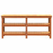 Banc de lucru cu raft Maroniu cerat 181.5 x 50 x 80 cm - WALTI WALTI