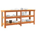 Banc de lucru cu raft Maroniu cerat 181.5 x 50 x 80 cm - WALTI WALTI