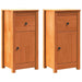 Bufet 2 pcs Maroniu cerat 39 x 34,5 x 80 cm Lemn de pin masiv - WALTI WALTI