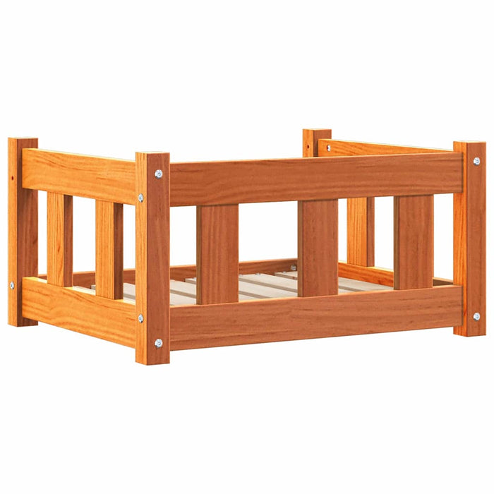 Pat pentru câini cu depozitare Maroniu cerat 55 x 45 x 28 cm - WALTI WALTI