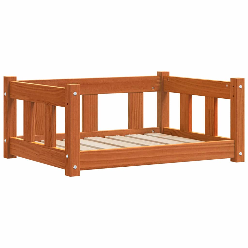 Pat pentru câini cu depozitare Maroniu cerat 65,5 x 50 x 28 cm - WALTI