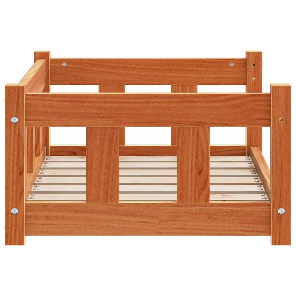 Pat pentru câini cu depozitare Maroniu cerat 65,5 x 50 x 28 cm - WALTI