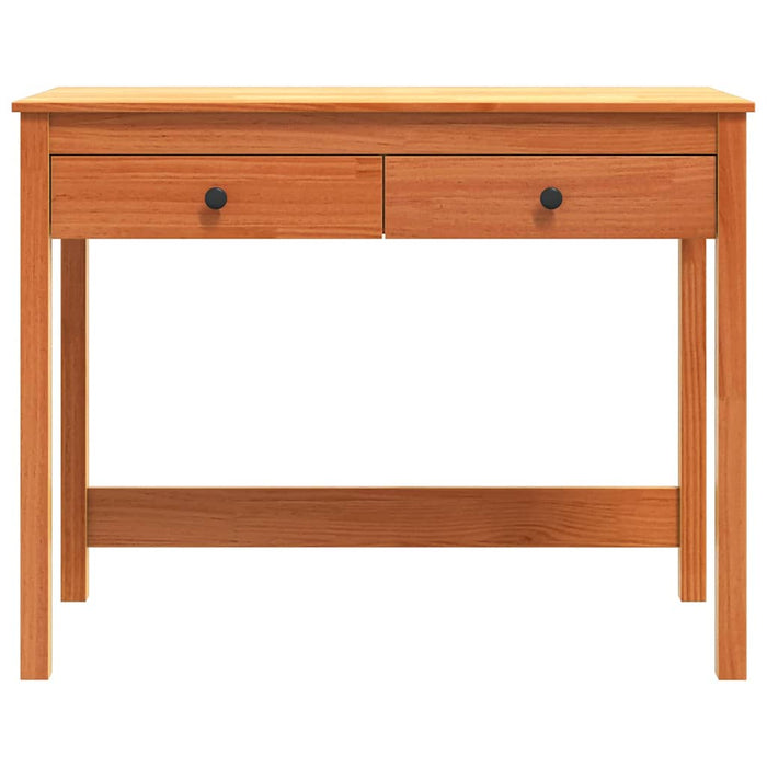 Birou cu sertar Max Brown 100 x 50 x 78 cm Lemn de pin masiv - WALTI WALTI