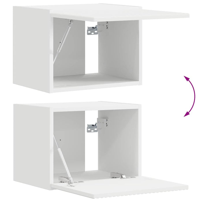 Dulap TV de perete Alb 39 x 31 x 29,5 cm Lemn compozit - WALTI WALTI