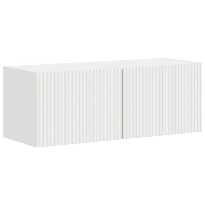 Dulap TV de perete 2 pcs Alb 39 x 31 x 29,5 cm Lemn compozit - WALTI WALTI