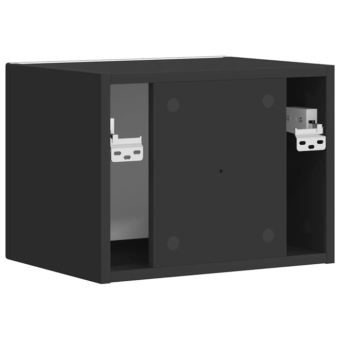 Dulap TV de perete Negru 39 x 31 x 29,5 cm Lemn compozit - WALTI WALTI
