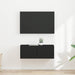 Dulap TV de perete 2 pcs Negru 39 x 31 x 29,5 cm Lemn compozit - WALTI WALTI