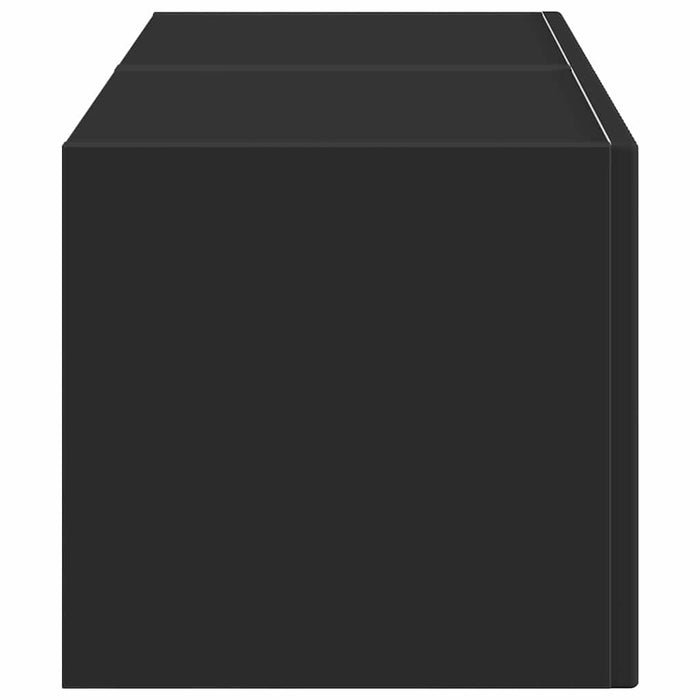 Dulap TV de perete 2 pcs Negru 39 x 31 x 29,5 cm Lemn compozit - WALTI WALTI