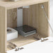 Dulap TV de perete Sonoma 39 x 31 x 29,5 cm Lemn compozit - WALTI WALTI