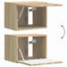 Dulap TV de perete Sonoma 39 x 31 x 29,5 cm Lemn compozit - WALTI WALTI