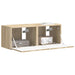 Dulap TV de perete 2 pcs Sonoma 39 x 31 x 29,5 cm Lemn compozit - WALTI WALTI