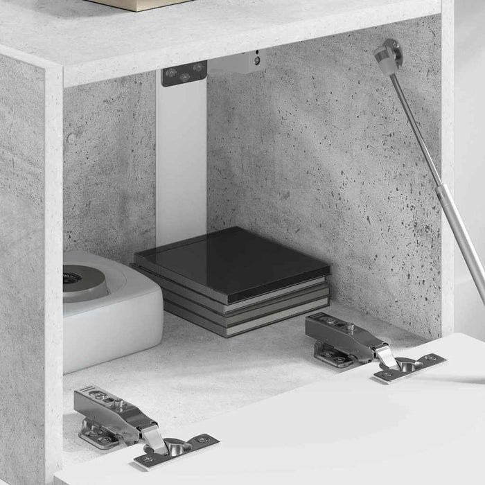 Dulap TV de perete Beton 39 x 31 x 29,5 cm Lemn compozit - WALTI WALTI