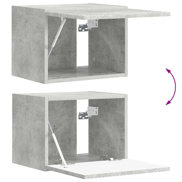 Dulap TV de perete Beton 39 x 31 x 29,5 cm Lemn compozit - WALTI WALTI